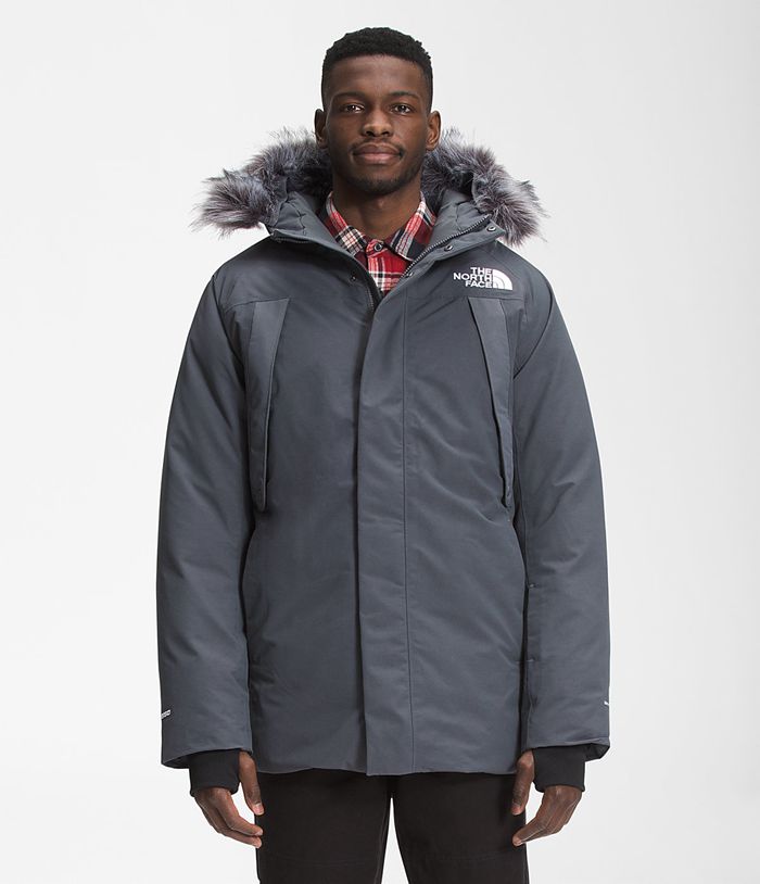 The North Face Puffer Jacket New Outerboroughs Grey - Mens - Thailand CQHBT-4073